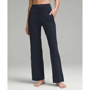 Lululemon Align High-Rise Wide-Leg 31" Pants Regular True Navy Size 12 LW5EGZS